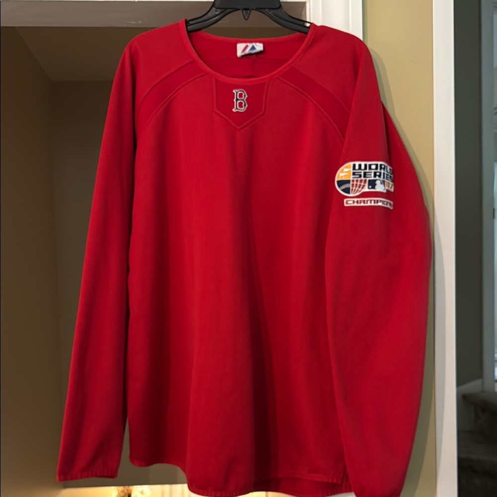 Majestic Red Crewneck Sweater Cozy and Stylish
